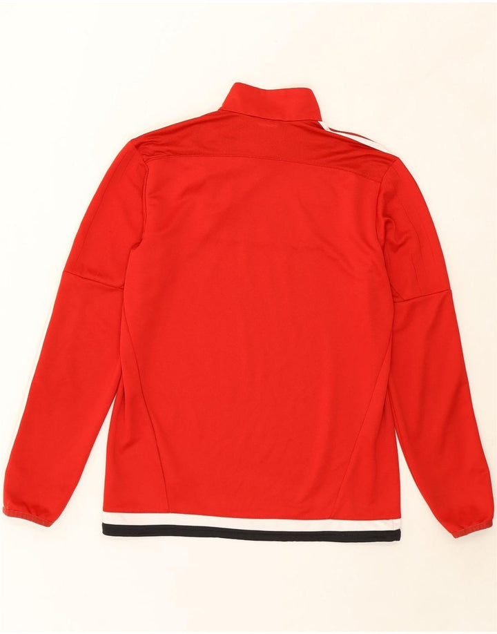 ADIDAS Mens Climacool Zip Neck Pullover Tracksuit Top Medium Red Polyester Vintage Adidas and Second-Hand Adidas from Messina Hembry 