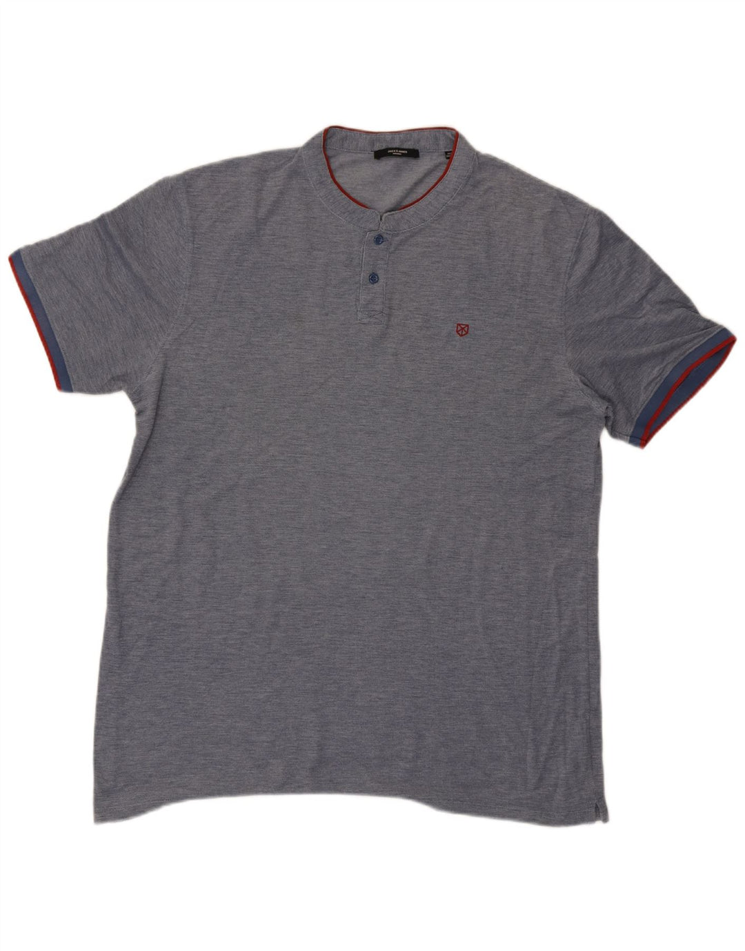 Jack & Jones Ανδρικό T-Shirt Top 2XL Navy Blue Flecked
