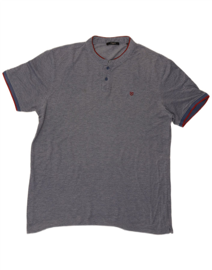Jack & Jones Ανδρικό T-Shirt Top 2XL Navy Blue Flecked