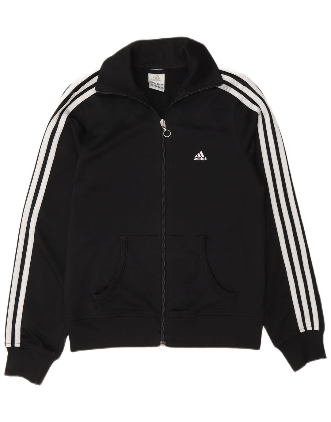 Γυναικεία αθλητική φόρμα Adidas Top Jacket UK 10 Small Black Polyester