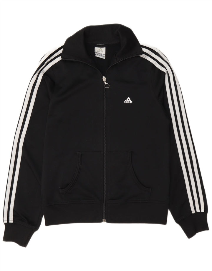 Γυναικεία αθλητική φόρμα Adidas Top Jacket UK 10 Small Black Polyester