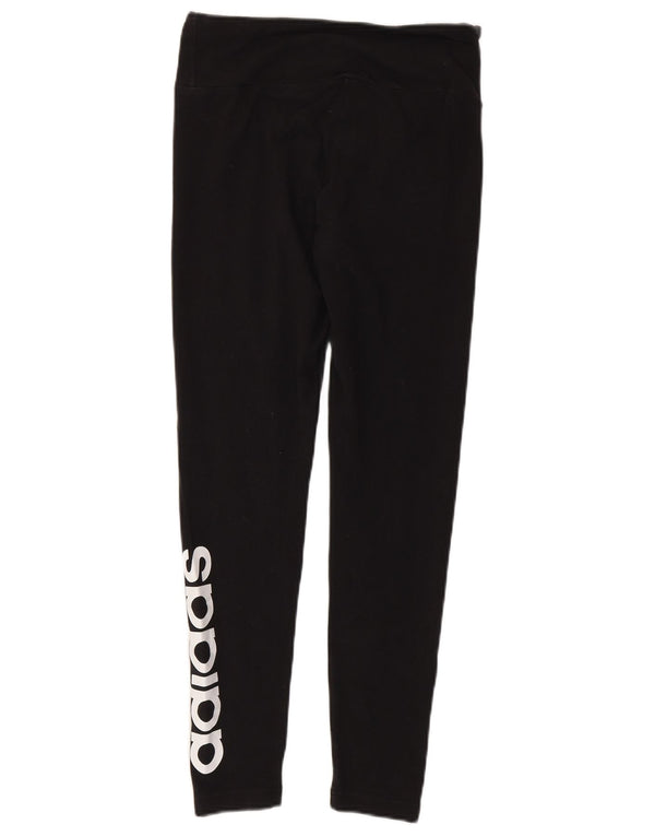 Γυναικεία γραφικά κολάν Adidas UK 14 Medium Black Cotton