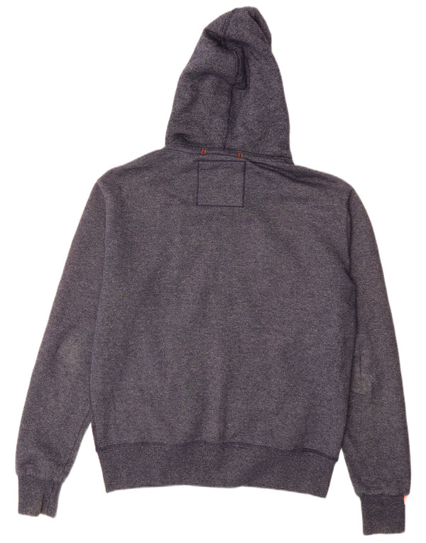 Ανδρικό πουλόβερ με κουκούλα με φερμουάρ Superdry XL Navy Blue Cotton