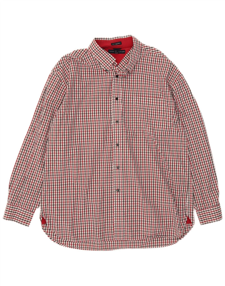 Ανδρικό πουκάμισο Tommy Hilfiger XL Red Check