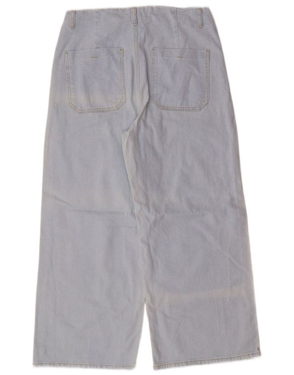 Zara γυναικείο ψηλόμεσο φαρδύ τζιν EU 42 Large W32 L26 Blue Classic