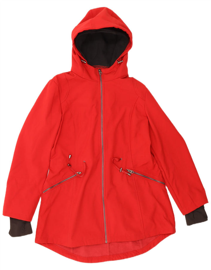 Γυναικείο μπουφάν βροχής με κουκούλα French Connection UK 14 Large Red