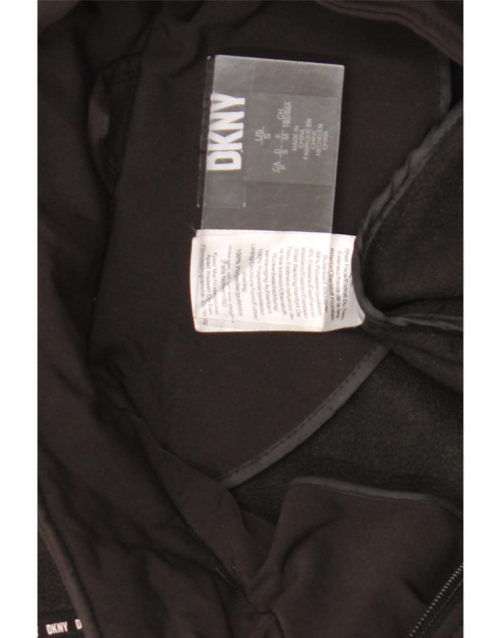 Dkny Γυναικεία καμπαρντίνα με κουκούλα UK 10 Small Black Polyester