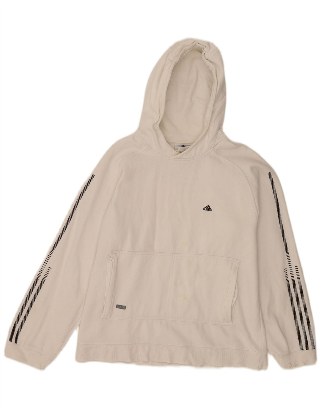 Ανδρικό φούτερ Adidas, μεσαίο λευκό βαμβακερό