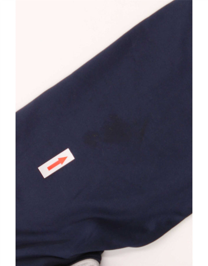 Nike Boys Pullover Tracksuit Top 13-14 Years XL Navy Blue Colorblock