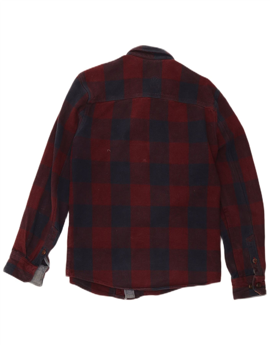 Fat Face Ανδρικό πουκάμισο Classic Fit Flannel Μικρό κόκκινο βαμβακερό