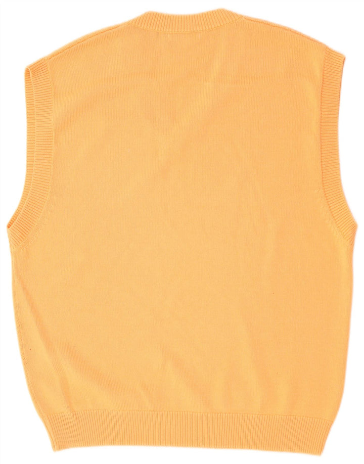 Zara ανδρικό γιλέκο Tank Top XL Πορτοκαλί βαμβακερό