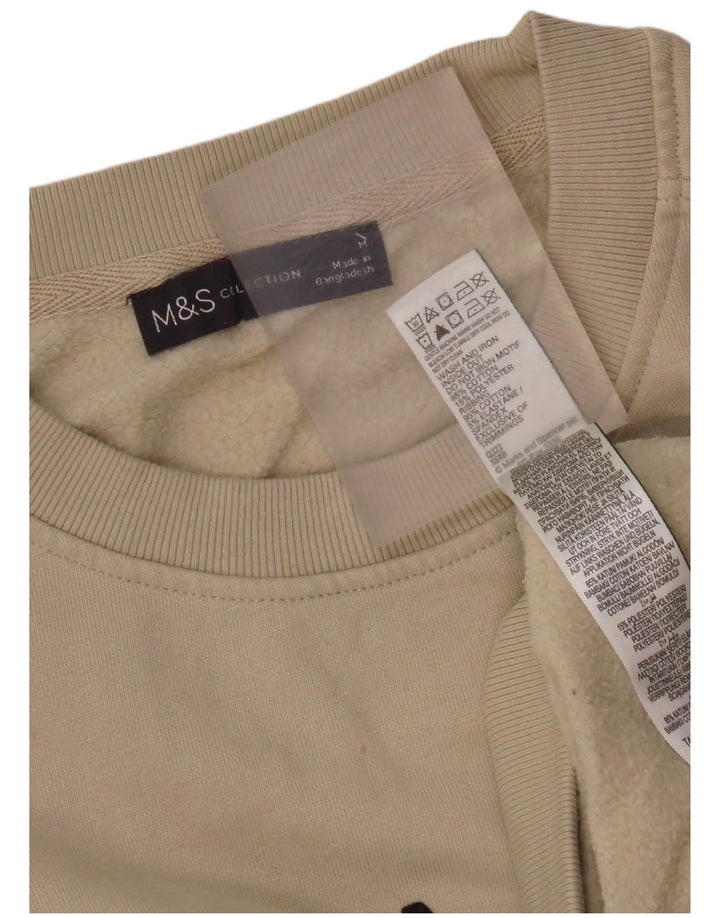 Ανδρικό γραφικό φούτερ Marks & Spencer, μεσαίο μπεζ βαμβακερό