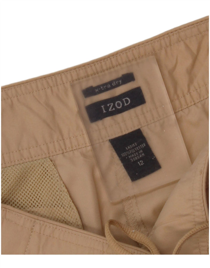 Izod Γυναικείο παντελόνι Capri Cargo US 12 Large W34 L21 Beige Polyester
