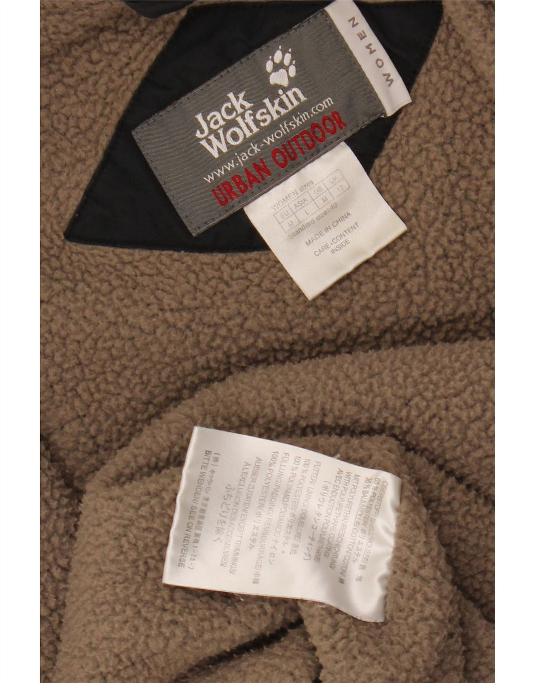 JACK WOLFSKIN Γυναικείο τζάκετ αντιανεμικό UK 12 μεσαίο μαύρο πολυεστέρα