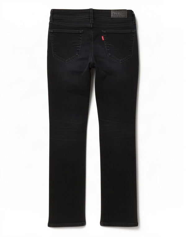 Levi's Womens 470 Straight Jeans W28 L28 Navy Blue Cotton