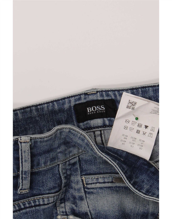 Ανδρικό τζιν Hugo Boss Slim W40 L32 Μπλε βαμβακερό
