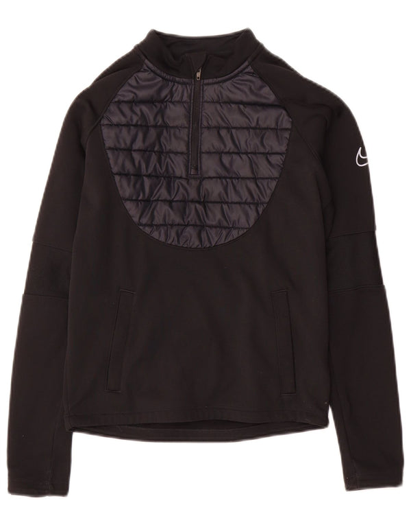 Φόρμουλα Nike Boys Therma-Fit με φερμουάρ πουλόβερ φόρμα 8-9 ετών μικρό μαύρο