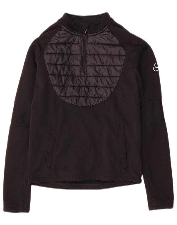 Φόρμουλα Nike Boys Therma-Fit με φερμουάρ πουλόβερ φόρμα 8-9 ετών μικρό μαύρο