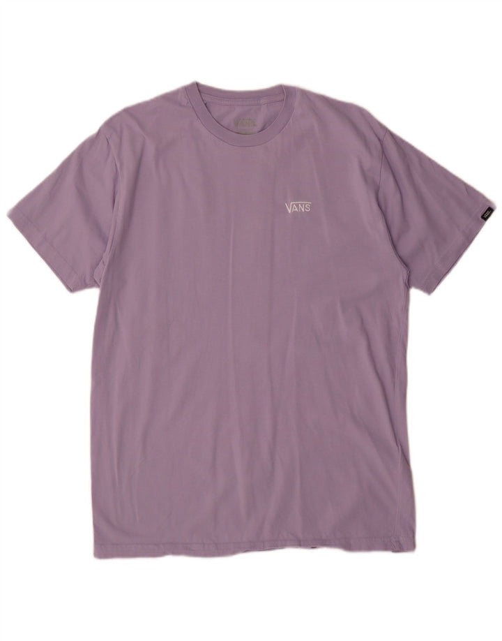 Ανδρικό T-Shirt Vans Κλασική Εφαρμογή Τοπ Μεσαίου Μωβ βαμβακερό
