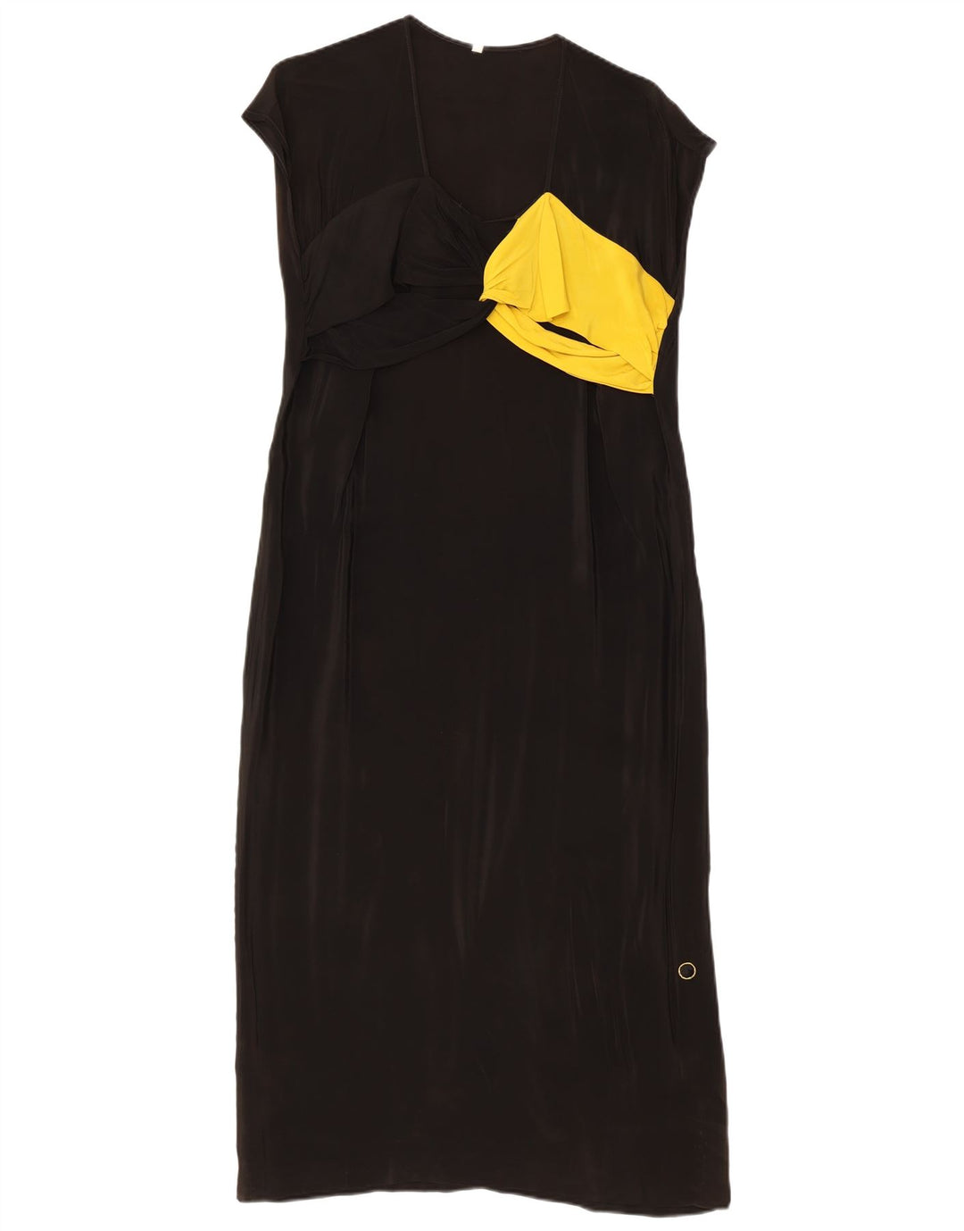Vintage Γυναικείο Maxi Φόρεμα IT 42 Medium Black Colourblock