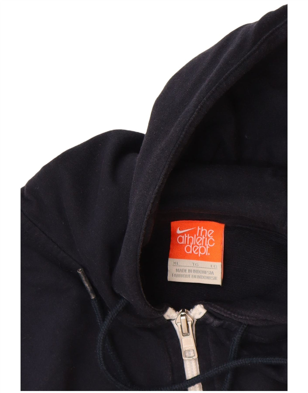 Ανδρικό πουλόβερ Nike με φερμουάρ με κουκούλα XL, μπλε ναυτικό, βαμβακερό