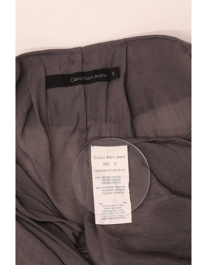 Calvin Klein Jeans Γυναικεία See Through Oversized Μπλούζα Top 10 Small Grey