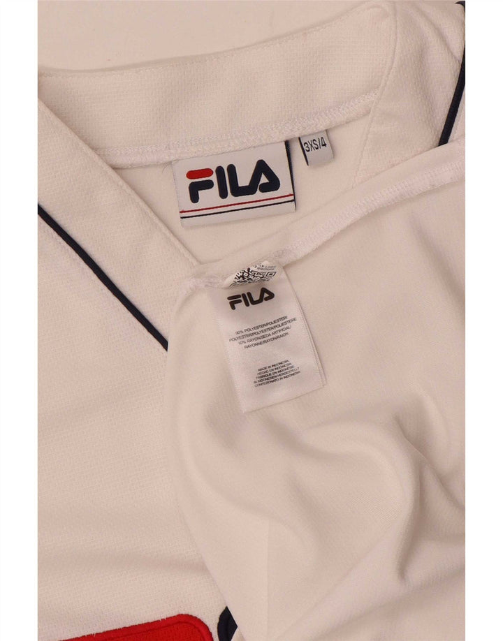 Ανδρικό γραφικό φανελάκι Fila Top 2XS Λευκό Πολυεστέρας