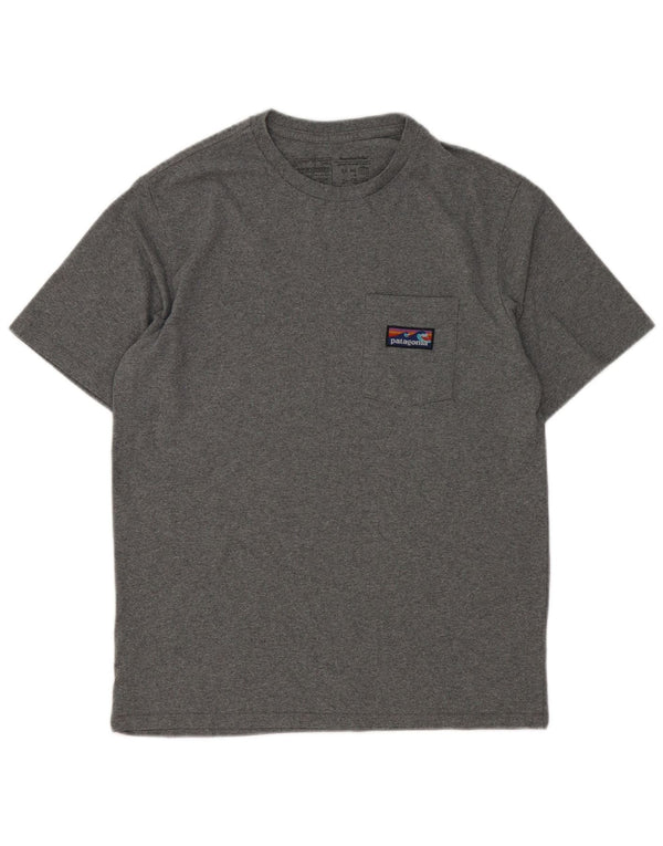 Patagonia Ανδρικό T-Shirt με κανονική εφαρμογή, μικρό γκρι βαμβακερό