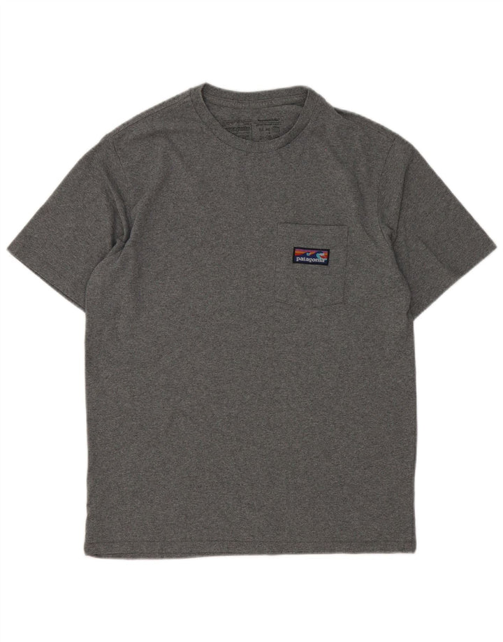 Patagonia Ανδρικό T-Shirt με κανονική εφαρμογή, μικρό γκρι βαμβακερό