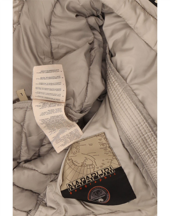 Napapijri Γυναικείο μπουφάν με κουκούλα UK 16 Large Grey