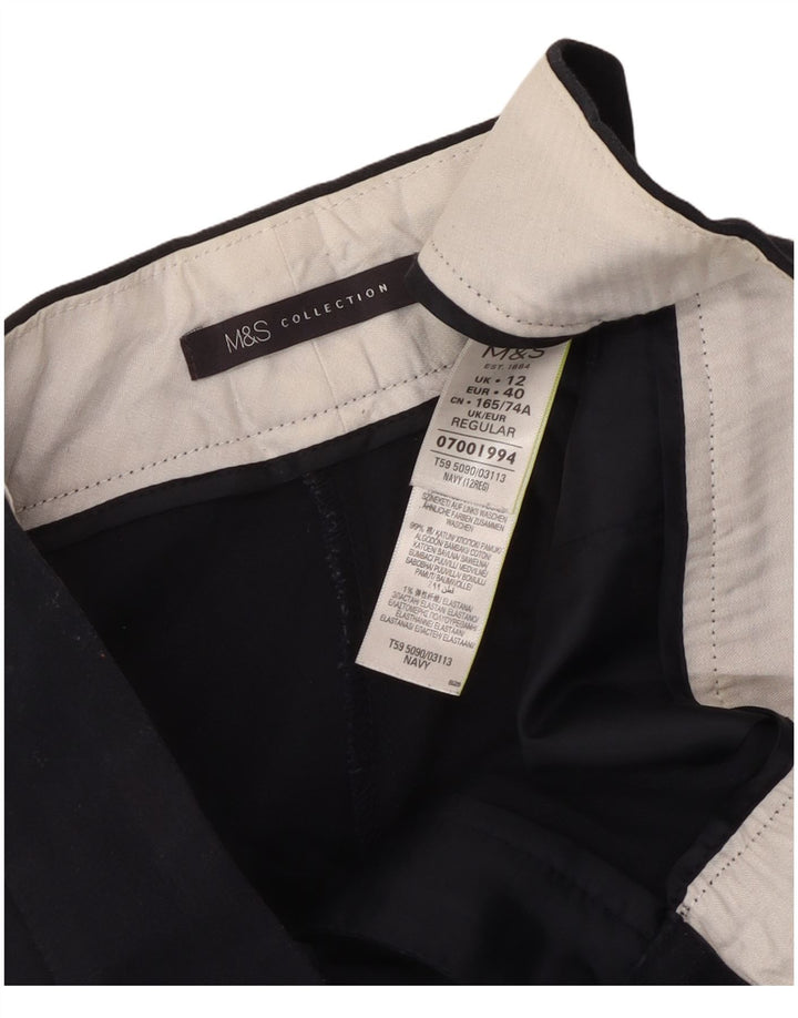 Marks & Spencer Γυναικείο παντελόνι Capri UK 12 Medium W34 L22 Navy Blue