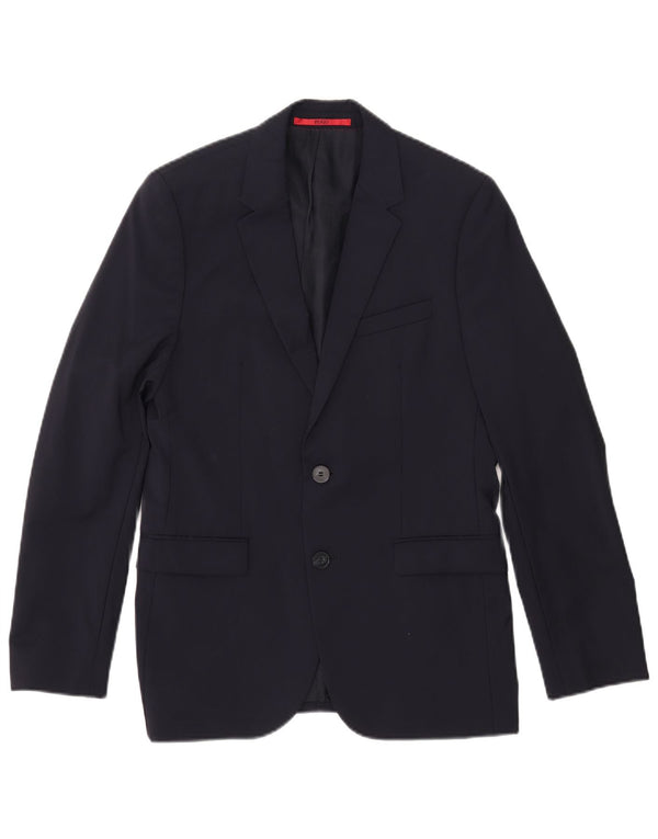 Hugo Boss Ανδρικό σακάκι μπλέιζερ με 2 κουμπιά EU 46 Small Navy Blue