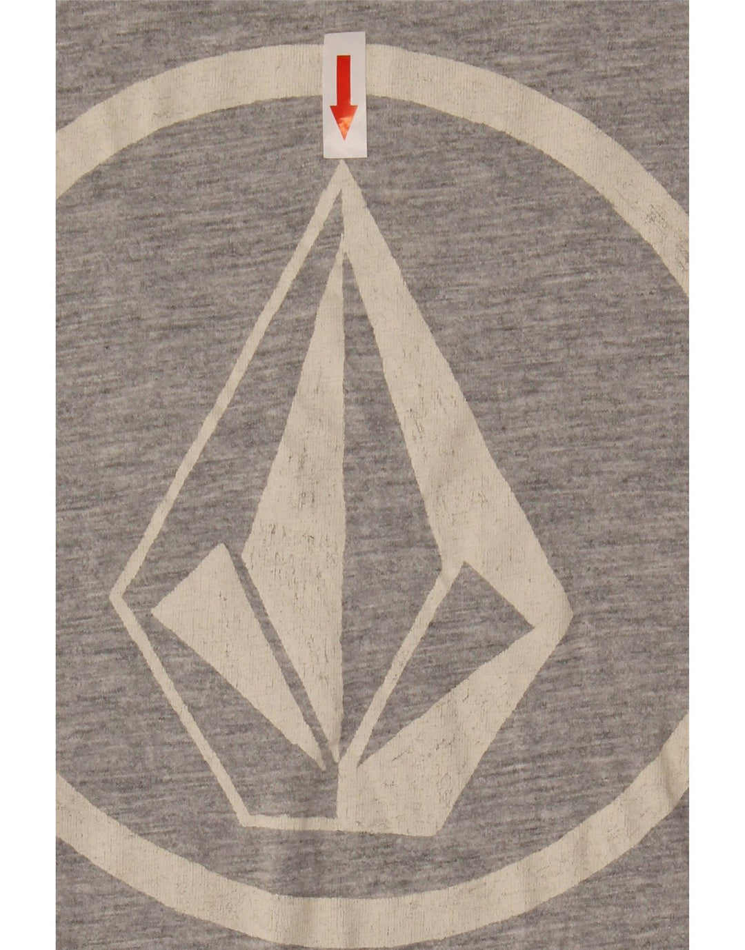 Ανδρικό γραφικό T-Shirt Volcom Top Large Grey Colourblock Βαμβακερό