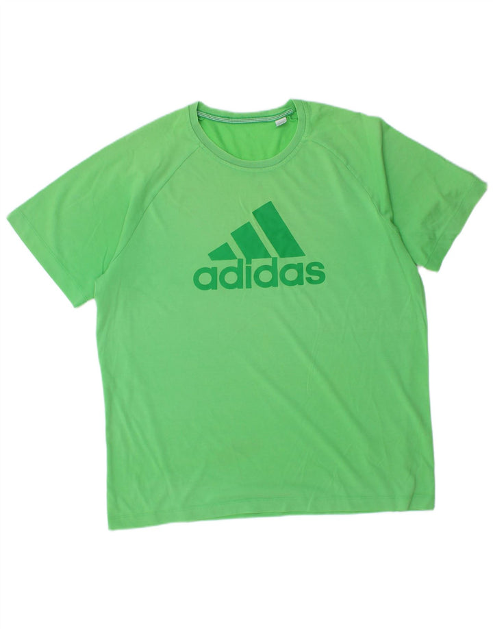 Ανδρικό γραφικό μπλουζάκι ADIDAS Top Large Green