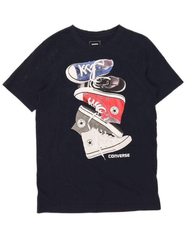 Converse Boys Graphic T-shirt Top 13-14 ετών XL Navy Blue Cotton