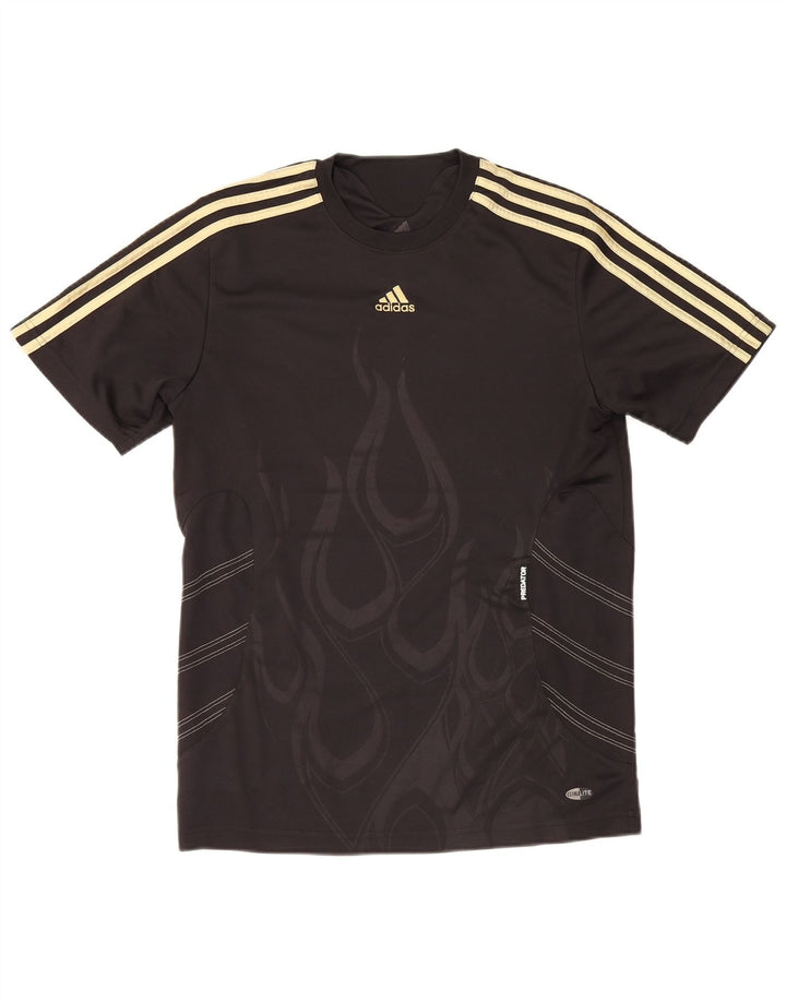 Adidas Ανδρικό T-Shirt με αφηρημένο σχέδιο Τοπ μικρού μαύρου πολυεστέρα