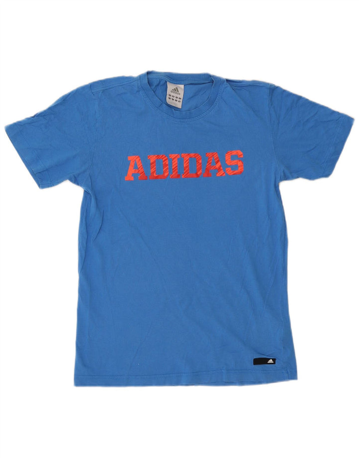 Ανδρικό γραφικό T-Shirt Adidas Top Small Blue βαμβακερό