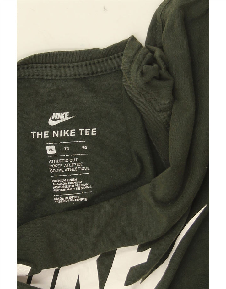Ανδρικό γραφικό μπλουζάκι NIKE Athletic Cut Μπλουζάκι XL Πράσινο