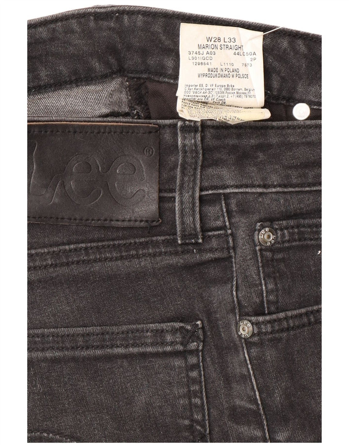Lee Womens Marion Straight Jeans W28 L33 Γκρι βαμβακερό
