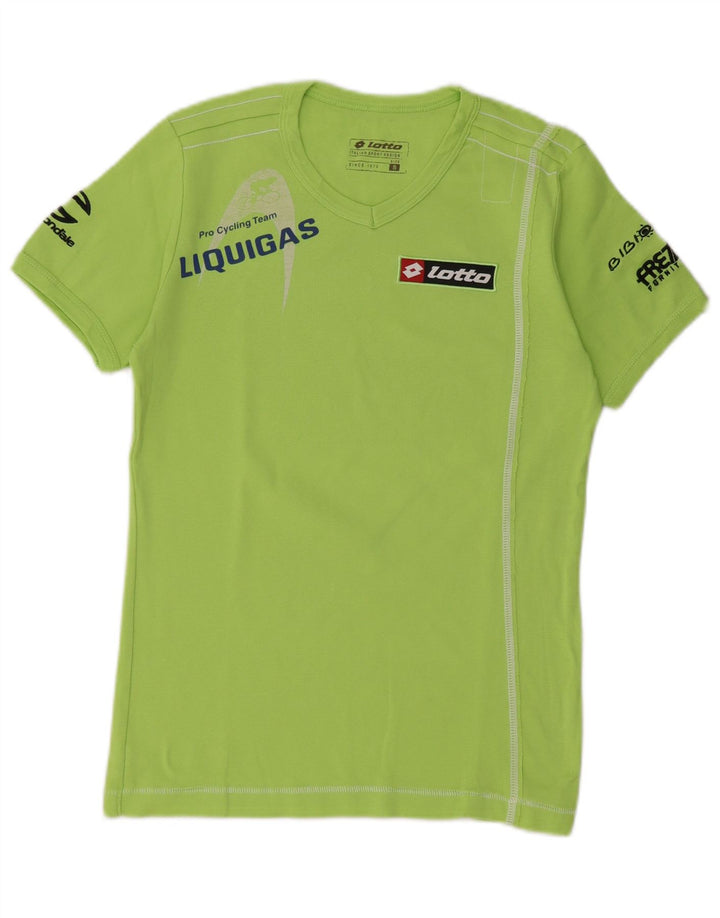 Γυναικείο γραφικό μπλουζάκι Lotto Top UK 10 Small Green