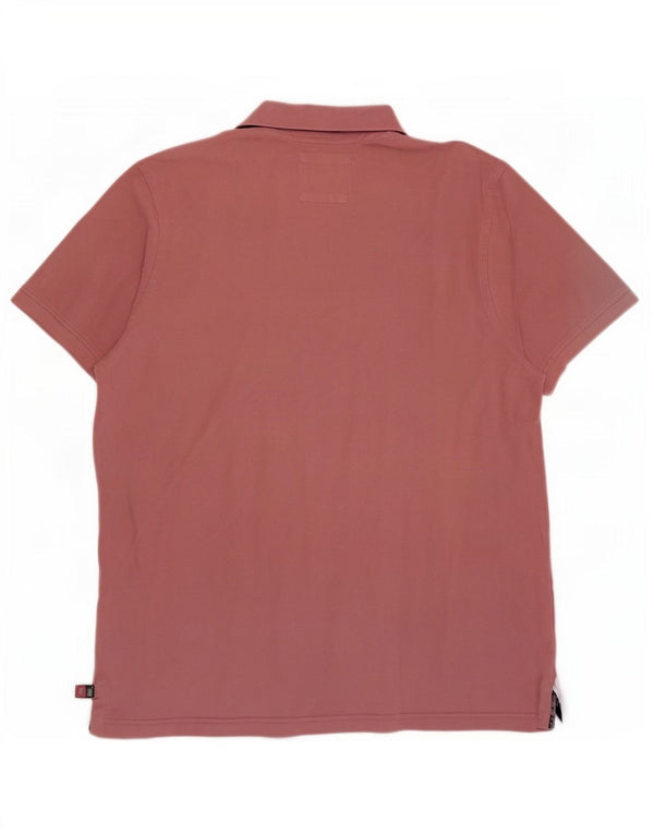 Crew Clothing Ανδρικό πουκάμισο πόλο XL Ροζ βαμβακερό