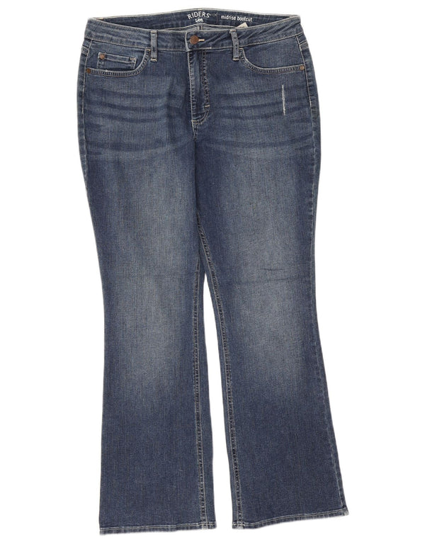 Lee Womens Riders Ψηλόμεσο τζιν μποτάκι US 14 XL W34 L28 Μπλε βαμβακερό