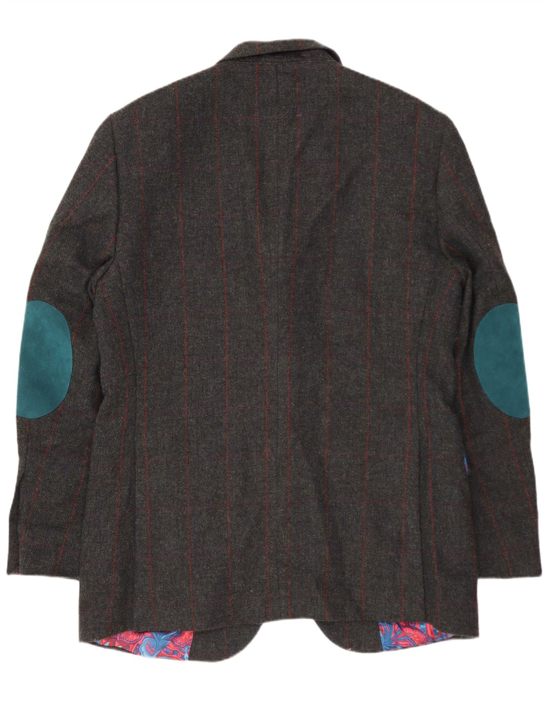 W.BILL Ανδρικό σακάκι σακάκι με 2 κουμπιά IT 52 XL Grey Check Wool