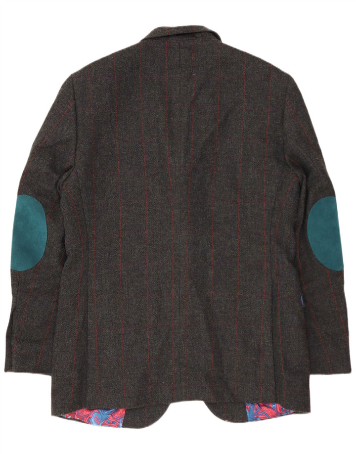 W.BILL Ανδρικό σακάκι σακάκι με 2 κουμπιά IT 52 XL Grey Check Wool