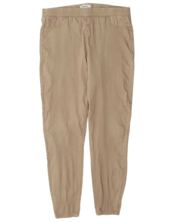 Marks & Spencer Γυναικεία Skinny Casual Παντελόνια UK 16 Large W32 L29 Beige