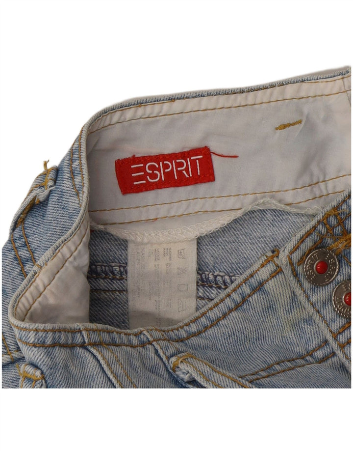Γυναικείο τζιν σορτς Esprit W30 μεσαίο μπλε βαμβακερό