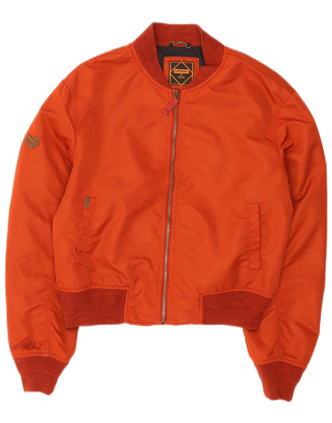 Superdry Γυναικείο Oversized Bomber Jacket UK 8 Small Red Nylon