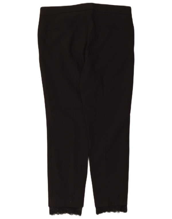 Zara Γυναικείο Slim Suit Παντελόνι Medium W28 L26 Μαύρο Πολυεστέρας