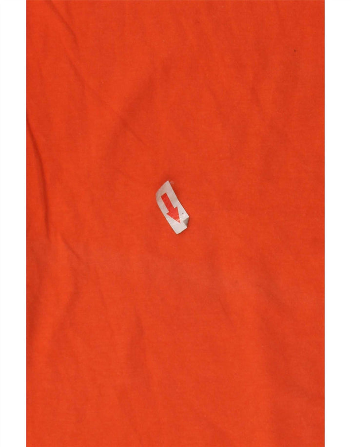 Ανδρικό γραφικό T-Shirt Fila Top Βαμβακερό μεσαίο πορτοκαλί ριγέ