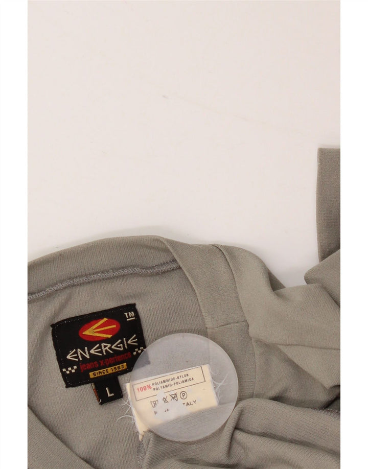 Γυναικείο τοπ Energie μακρυμάνικο UK 14 Large Grey Nylon